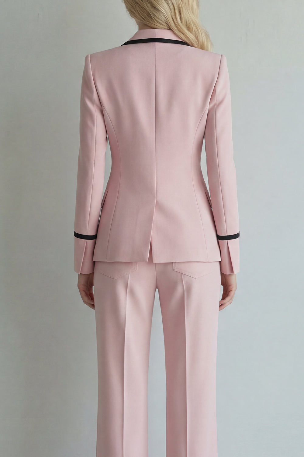 Ivory Peak Lapel Single Breasted 2-Piece Wide Leg Prom Suit