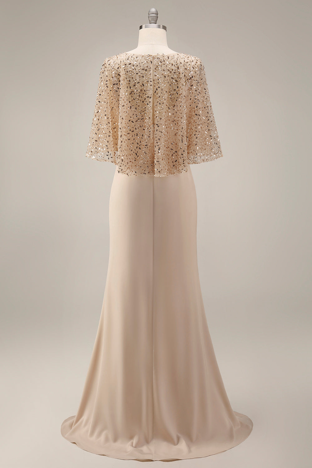Mermaid Sequin Godmother Long Dress with Pockets