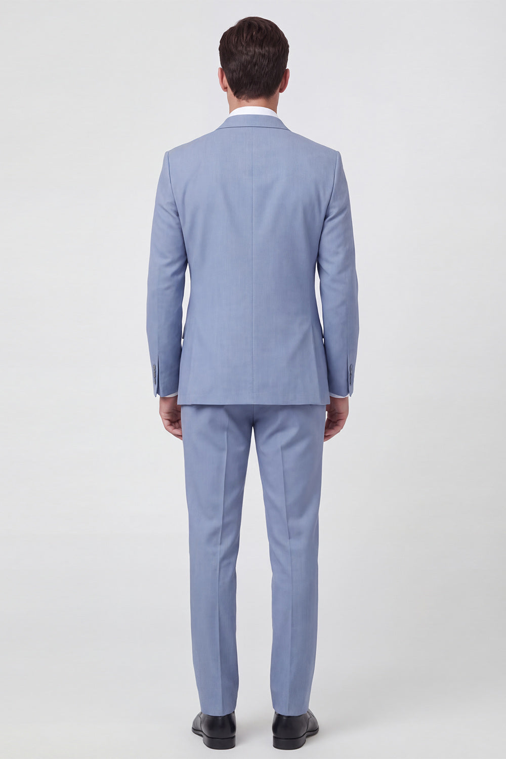 Light Blue Shawl Lapel Single Breasted 2-Piece Men's Wedding Suits