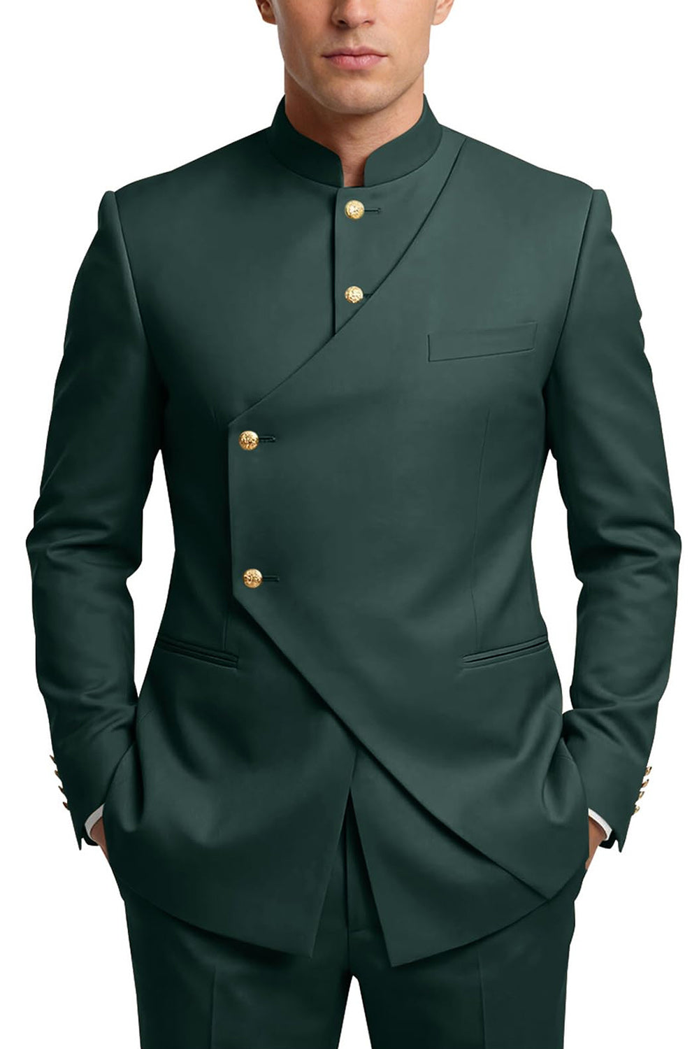 Single Breasted Coffee 2 Piece Men's Prom Suits