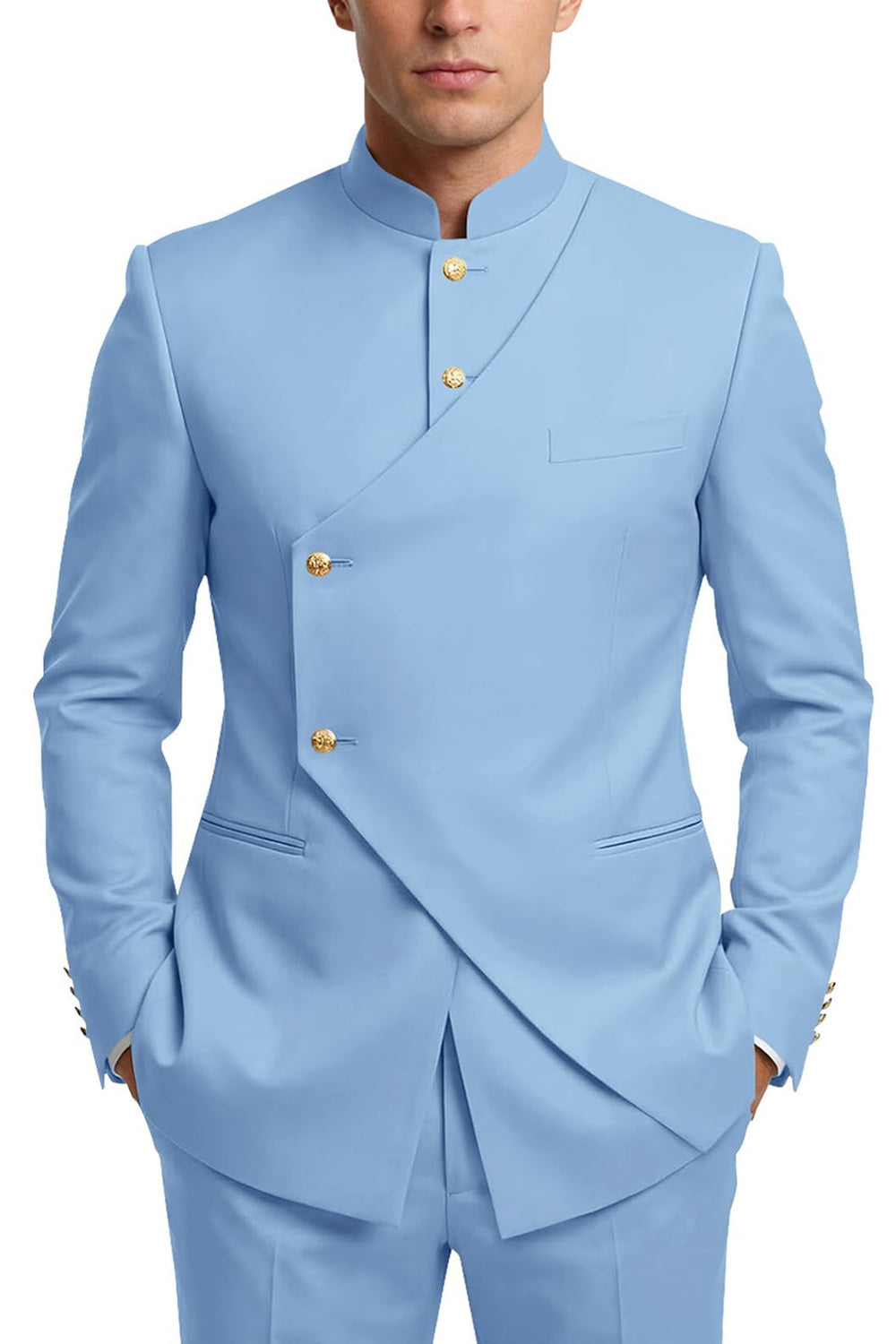 Single Breasted Coffee 2 Piece Men's Prom Suits