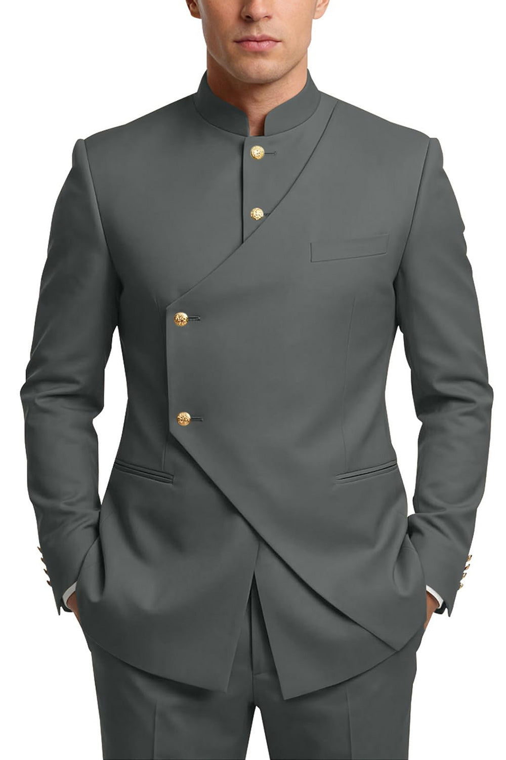 Single Breasted Coffee 2 Piece Men's Prom Suits