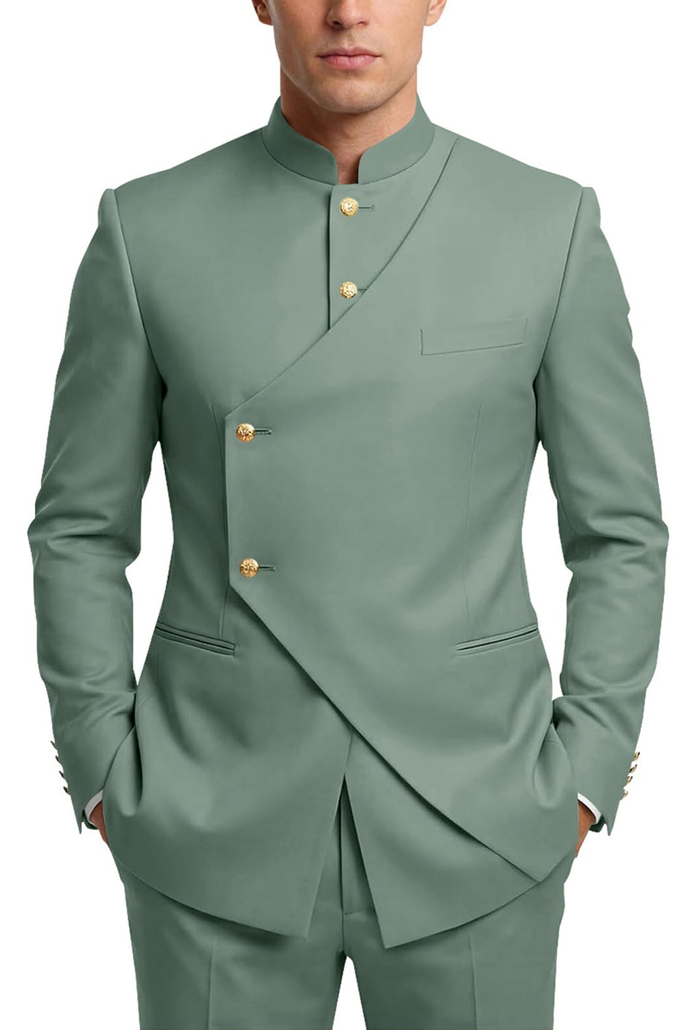 Single Breasted Coffee 2 Piece Men's Prom Suits