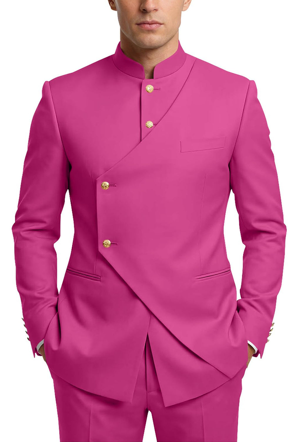 Single Breasted Coffee 2 Piece Men's Prom Suits