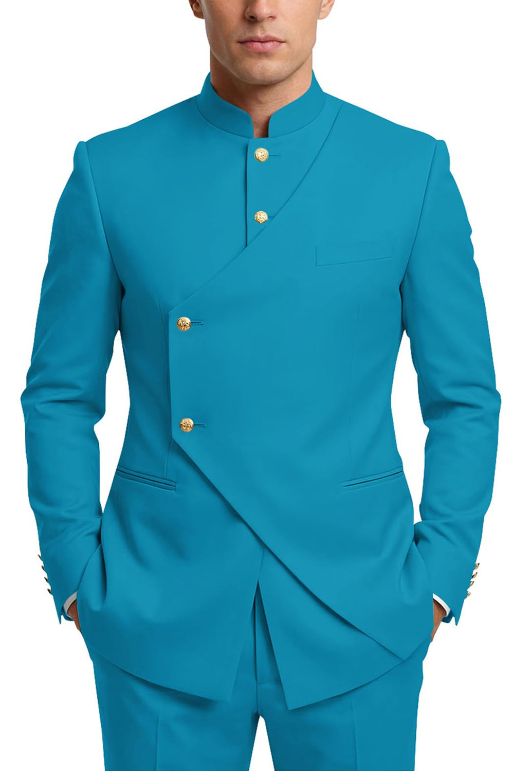 Single Breasted Coffee 2 Piece Men's Prom Suits