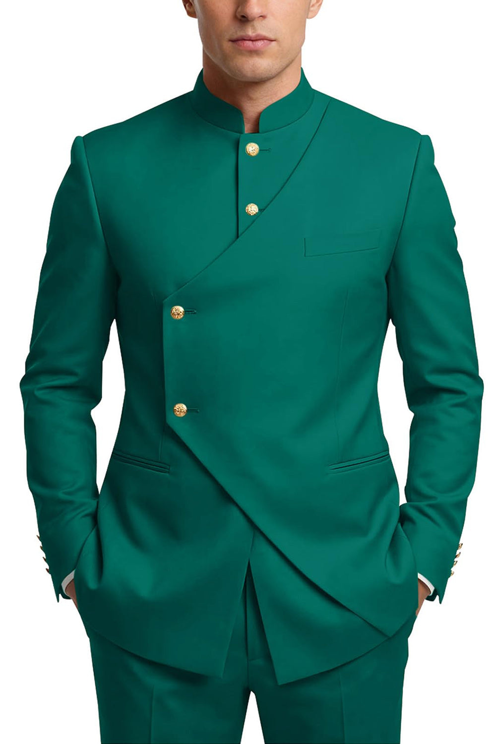 Single Breasted Coffee 2 Piece Men's Prom Suits