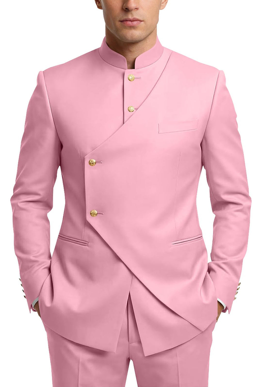 Single Breasted Coffee 2 Piece Men's Prom Suits