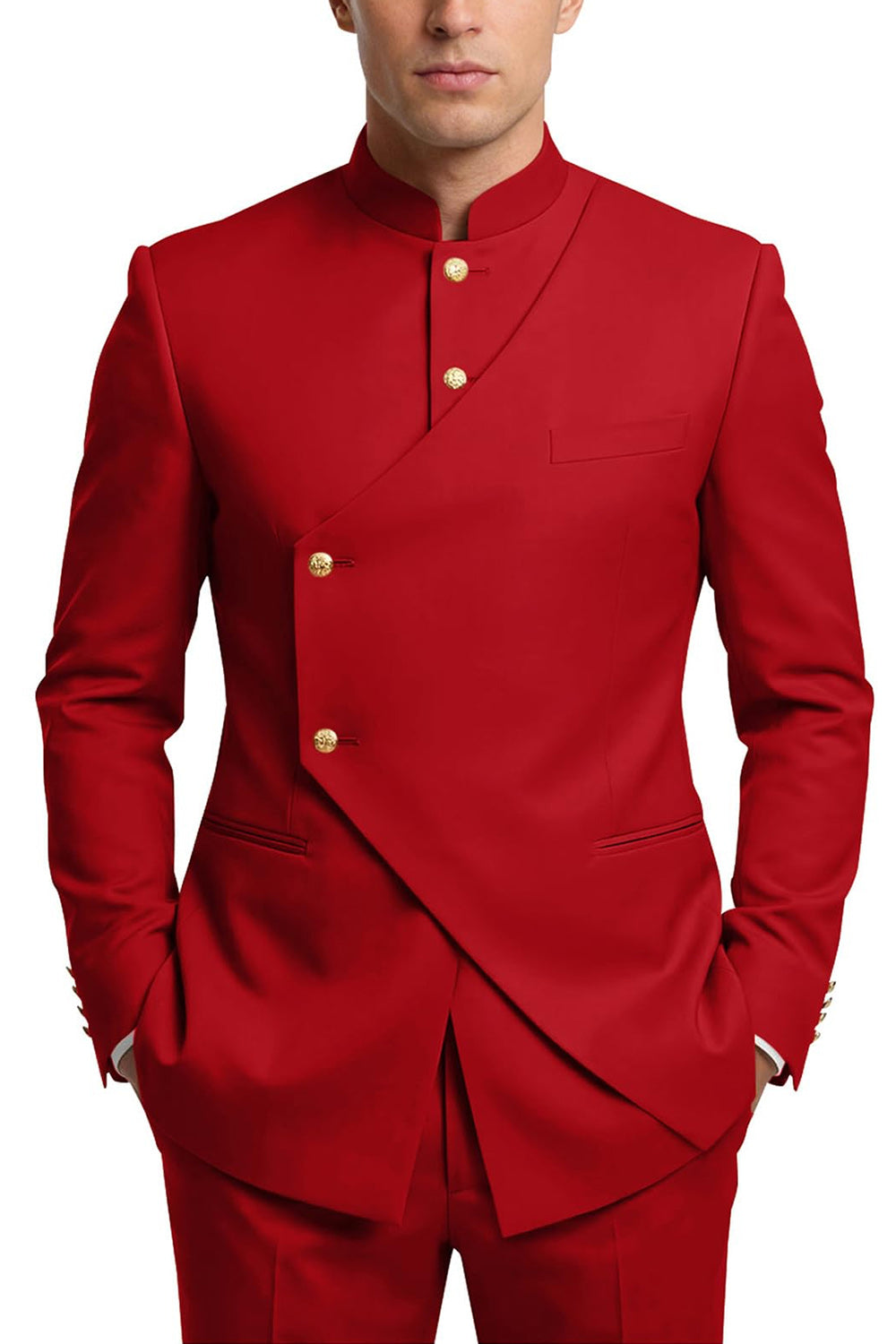 Single Breasted Coffee 2 Piece Men's Prom Suits