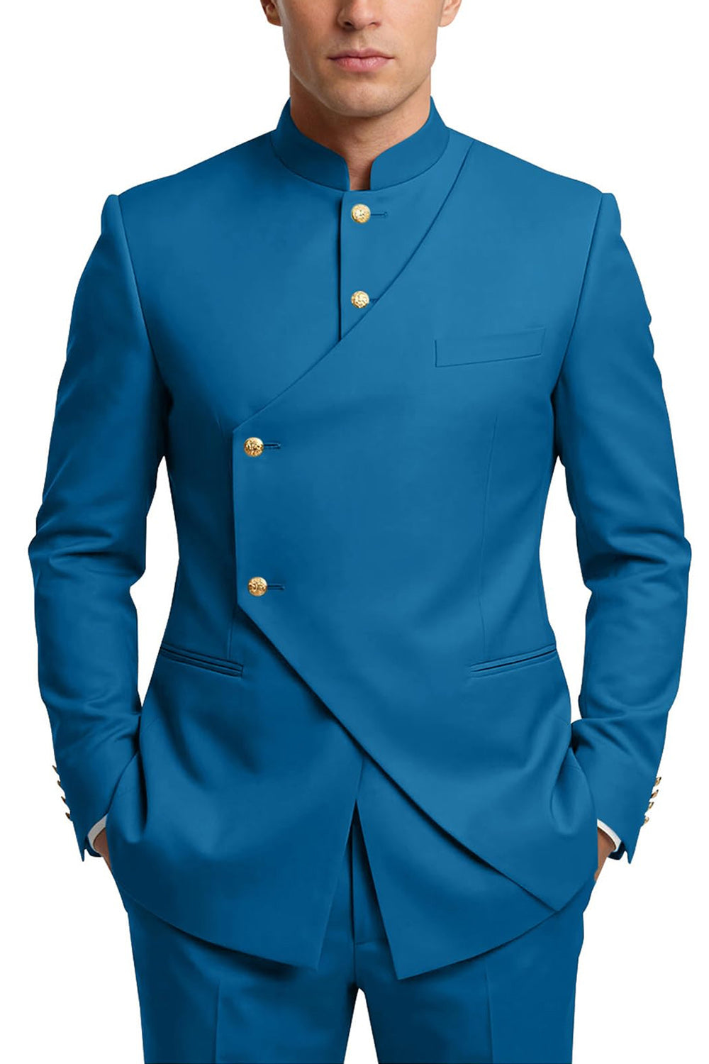 Single Breasted Coffee 2 Piece Men's Prom Suits