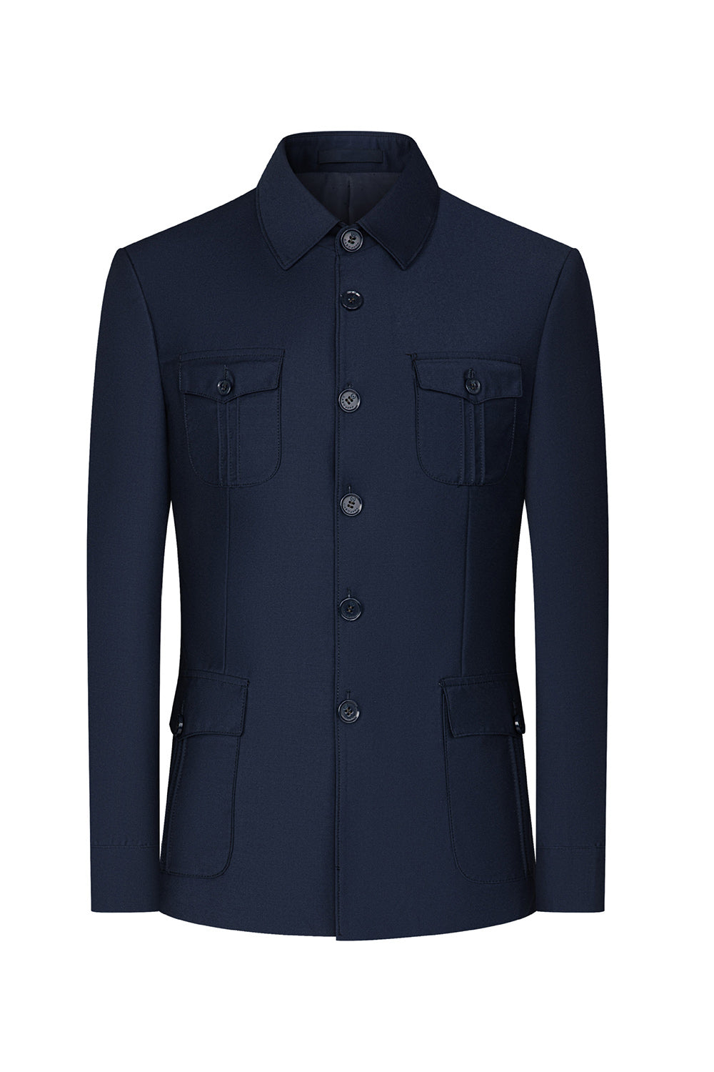 Black Single Breasted 2 Piece Men's Suits