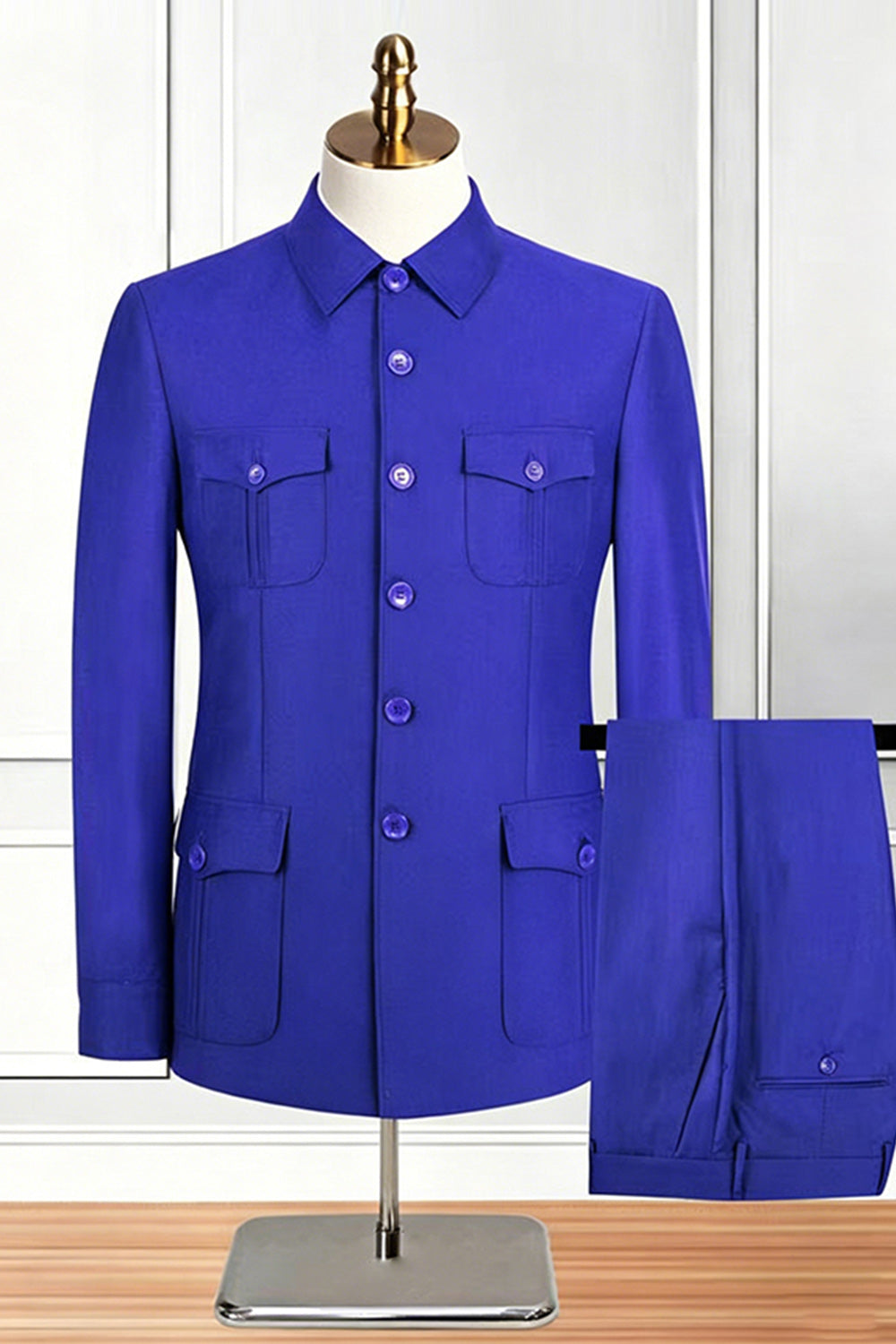 Black Single Breasted 2 Piece Men's Suits