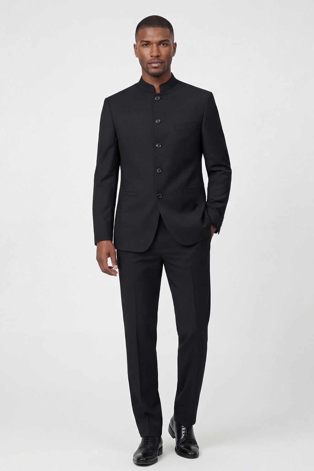Single Breasted Black 2 Piece Men's Prom Suits