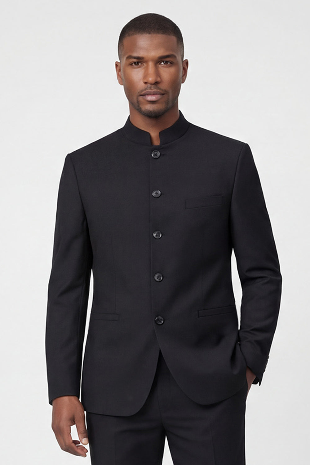 Single Breasted Black 2 Piece Men's Prom Suits