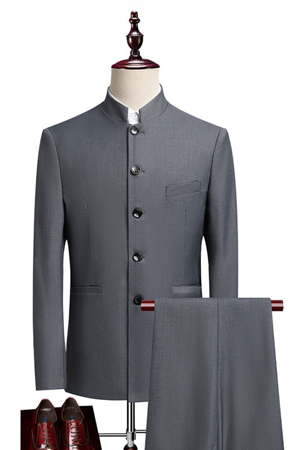 Single Breasted Black 2 Piece Men's Prom Suits