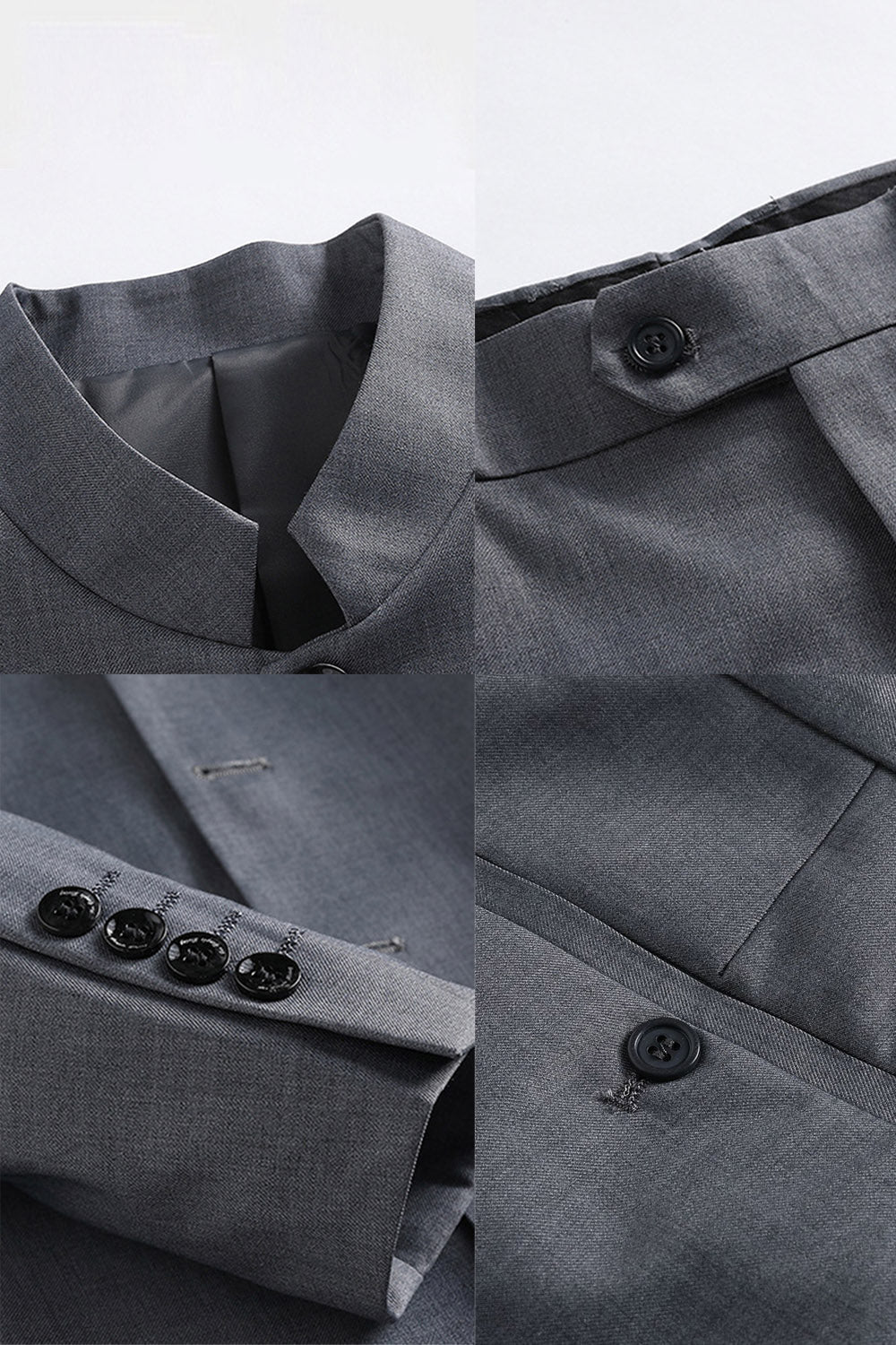Single Breasted Black 2 Piece Men's Prom Suits