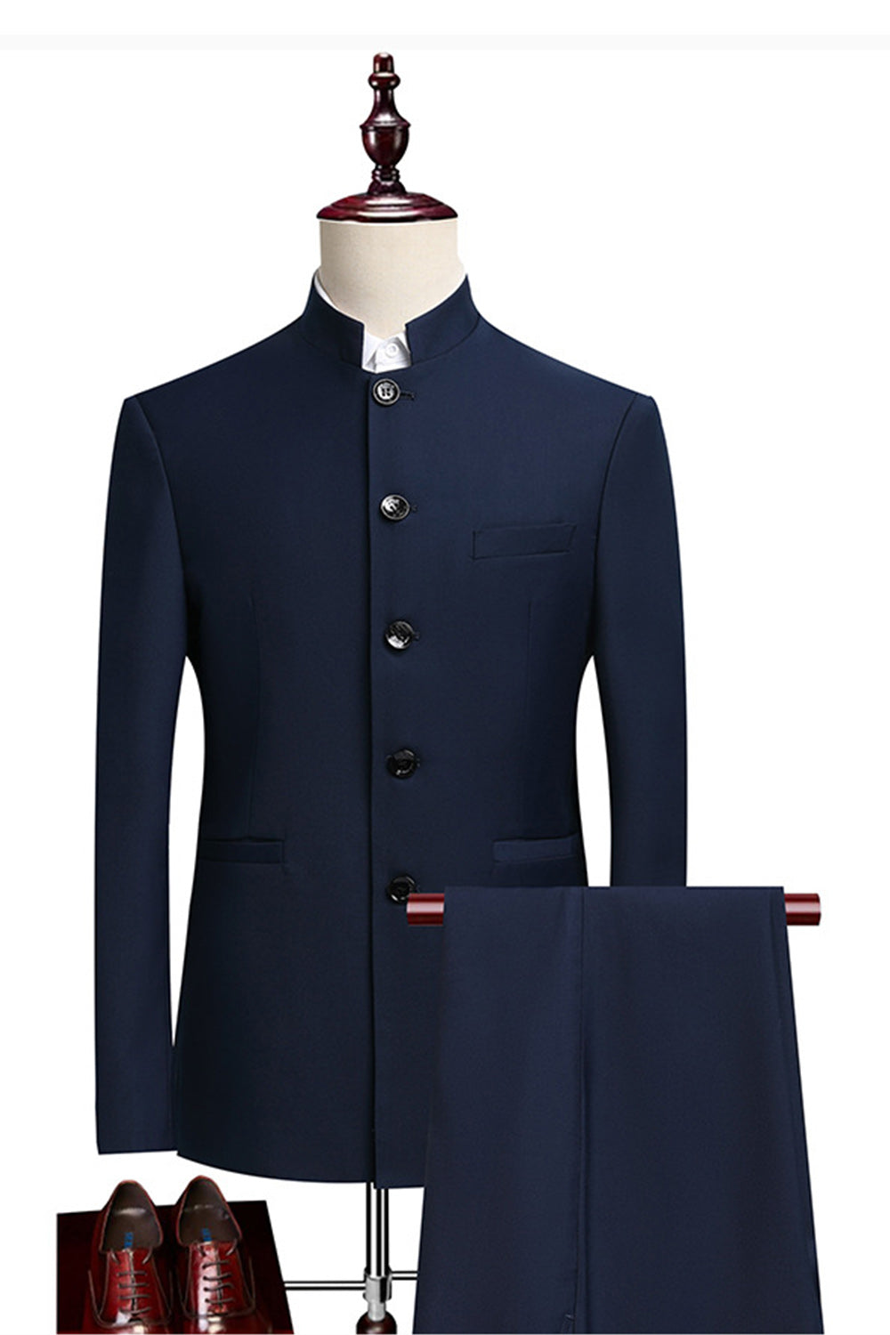 Single Breasted Black 2 Piece Men's Prom Suits