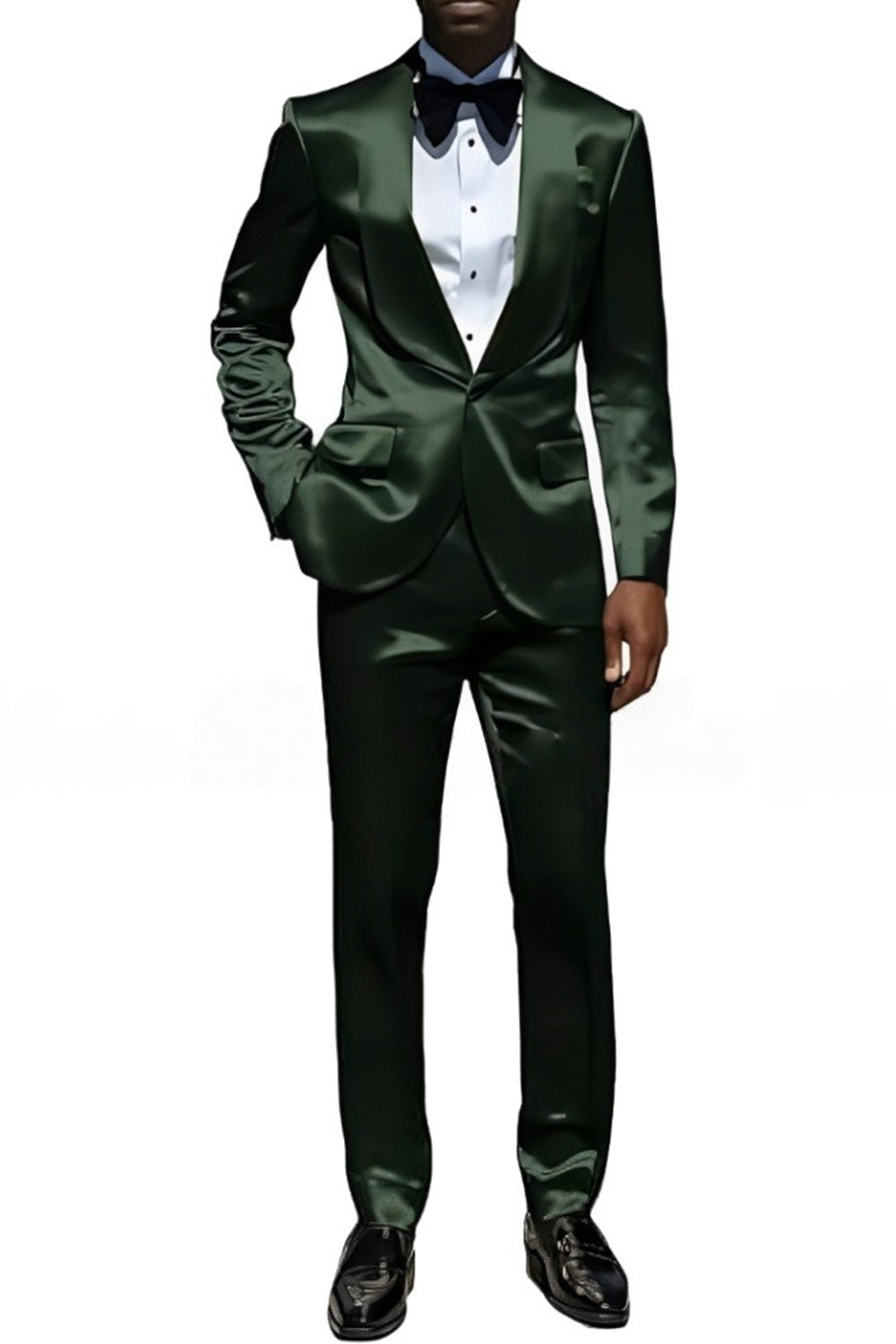 2 Piece Champagne Shawl Lapel One Button Men's Prom Suits