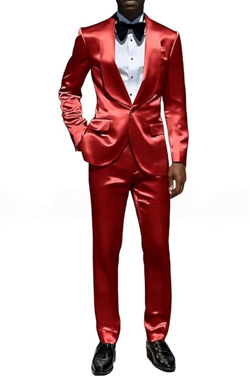 2 Piece Champagne Shawl Lapel One Button Men's Prom Suits