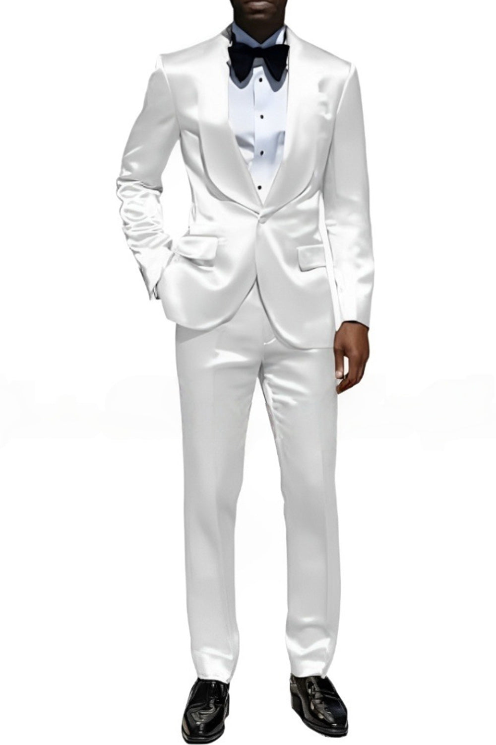 2 Piece Champagne Shawl Lapel One Button Men's Prom Suits