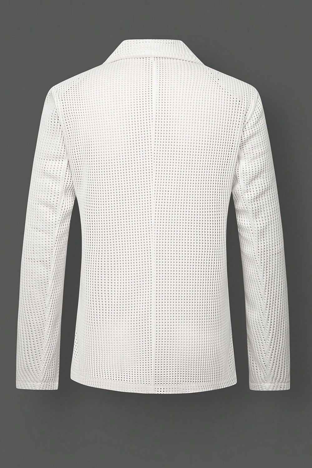 Black Notch Lapel Single Breasted Men's Jacket