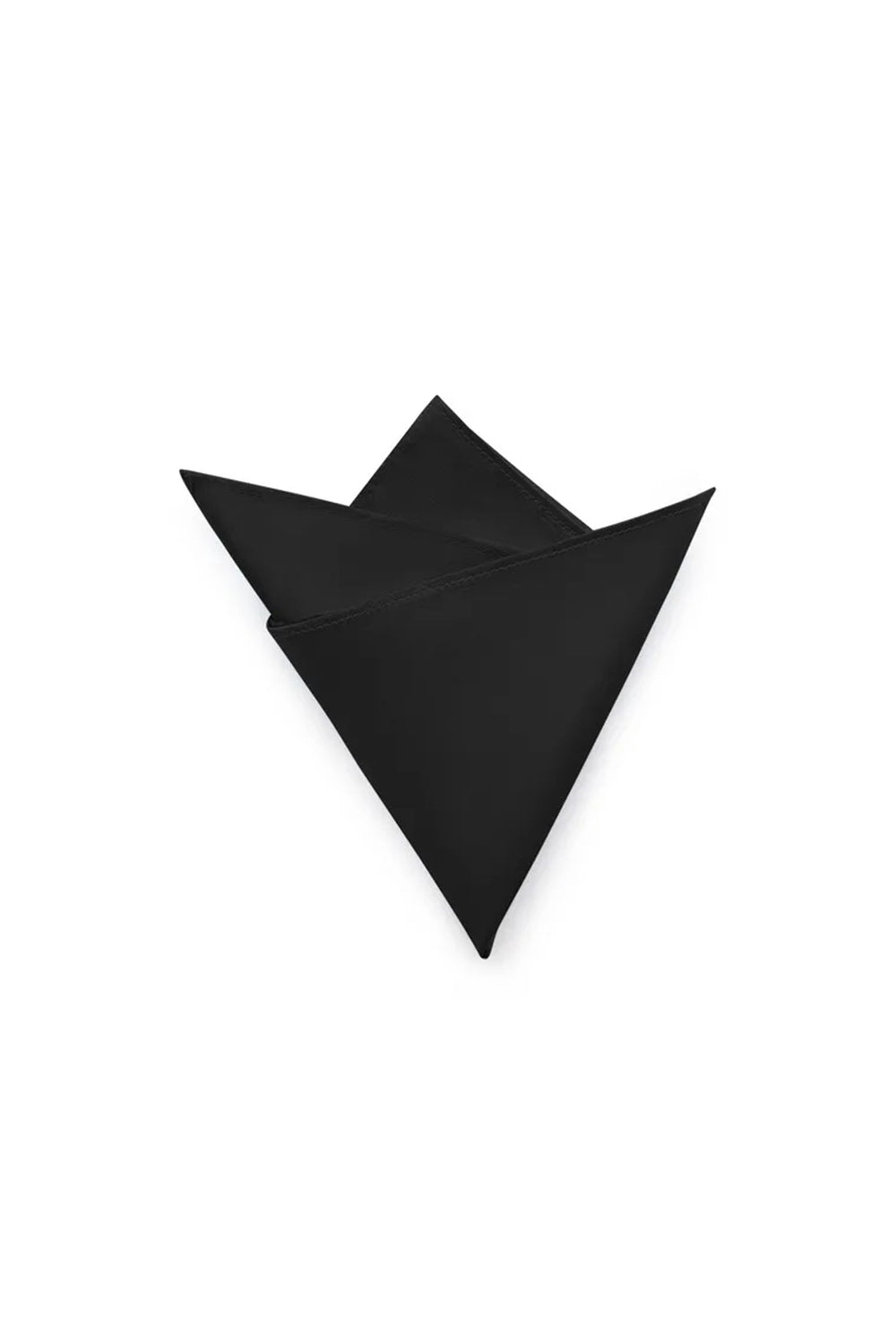 Black Satin Pocket Square