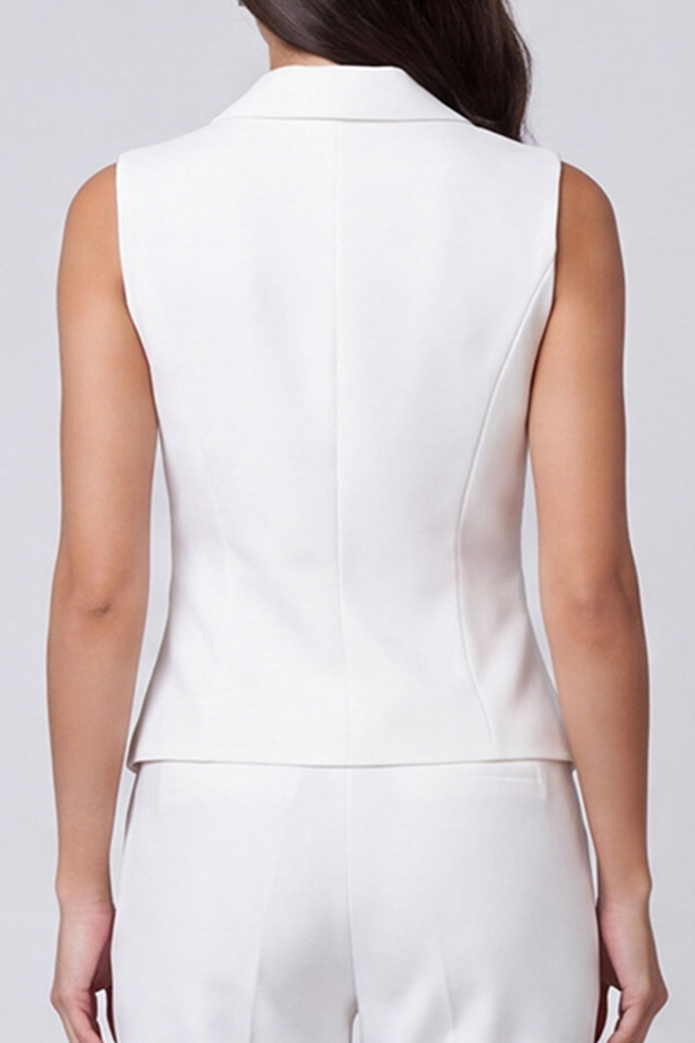 Costume de travail 2 pièces à revers ivoire et simple boutonnage