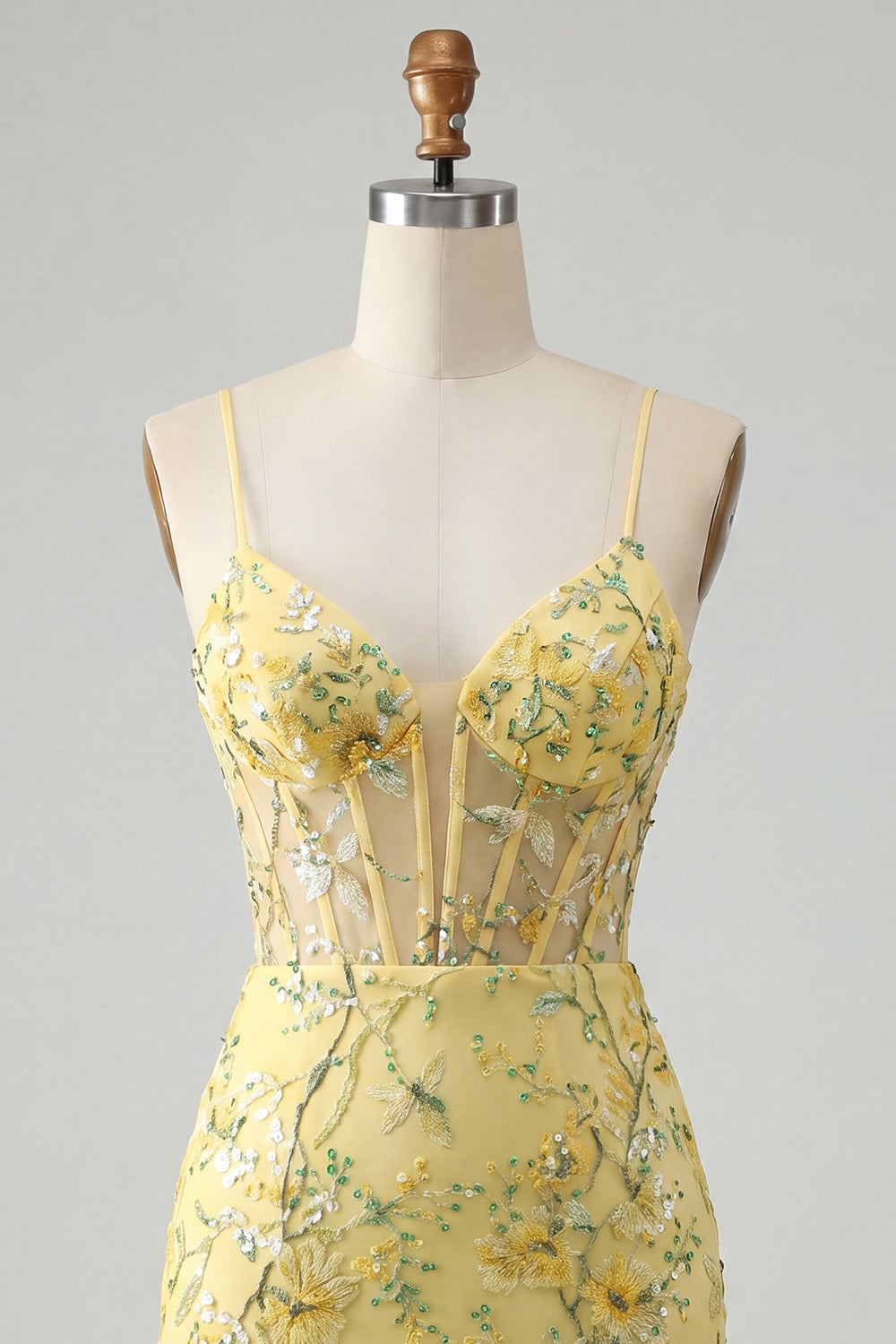 Pink Floral Corset Sequin Bodycon Homecoming Dress