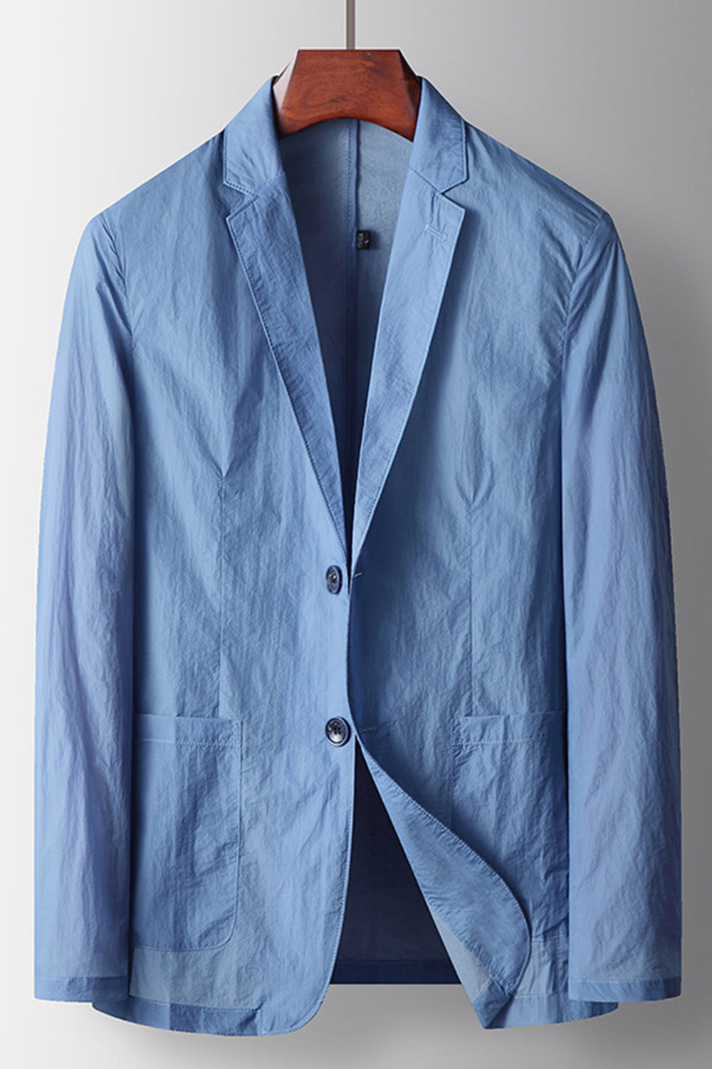 Sage Notched Lapel Single Breasted Men's Blazer