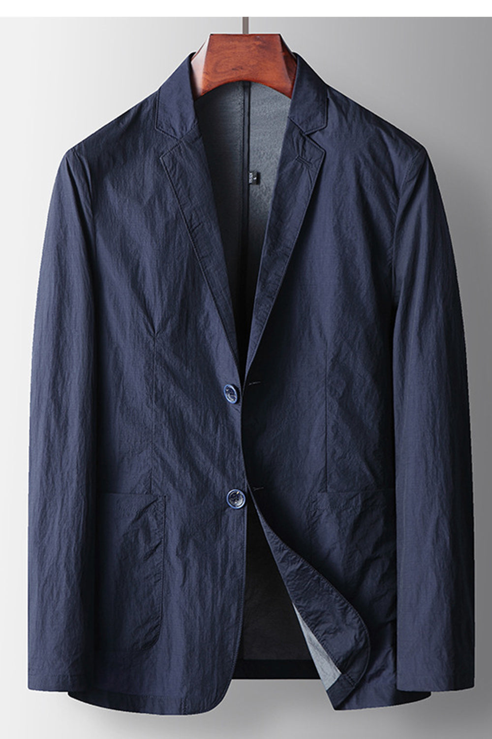 Sage Notched Lapel Single Breasted Men's Blazer