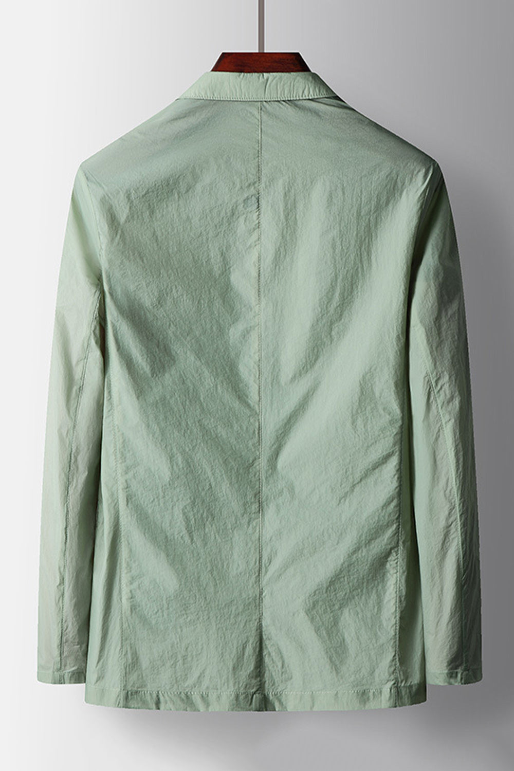 Sage Notched Lapel Single Breasted Men's Blazer