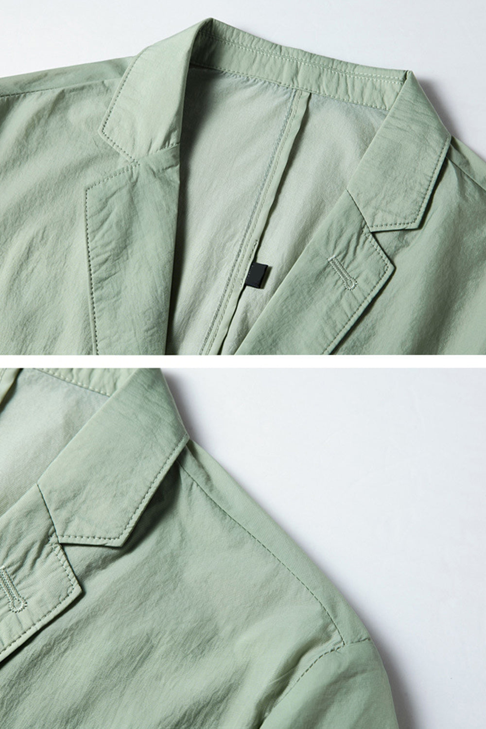 Sage Notched Lapel Single Breasted Men's Blazer