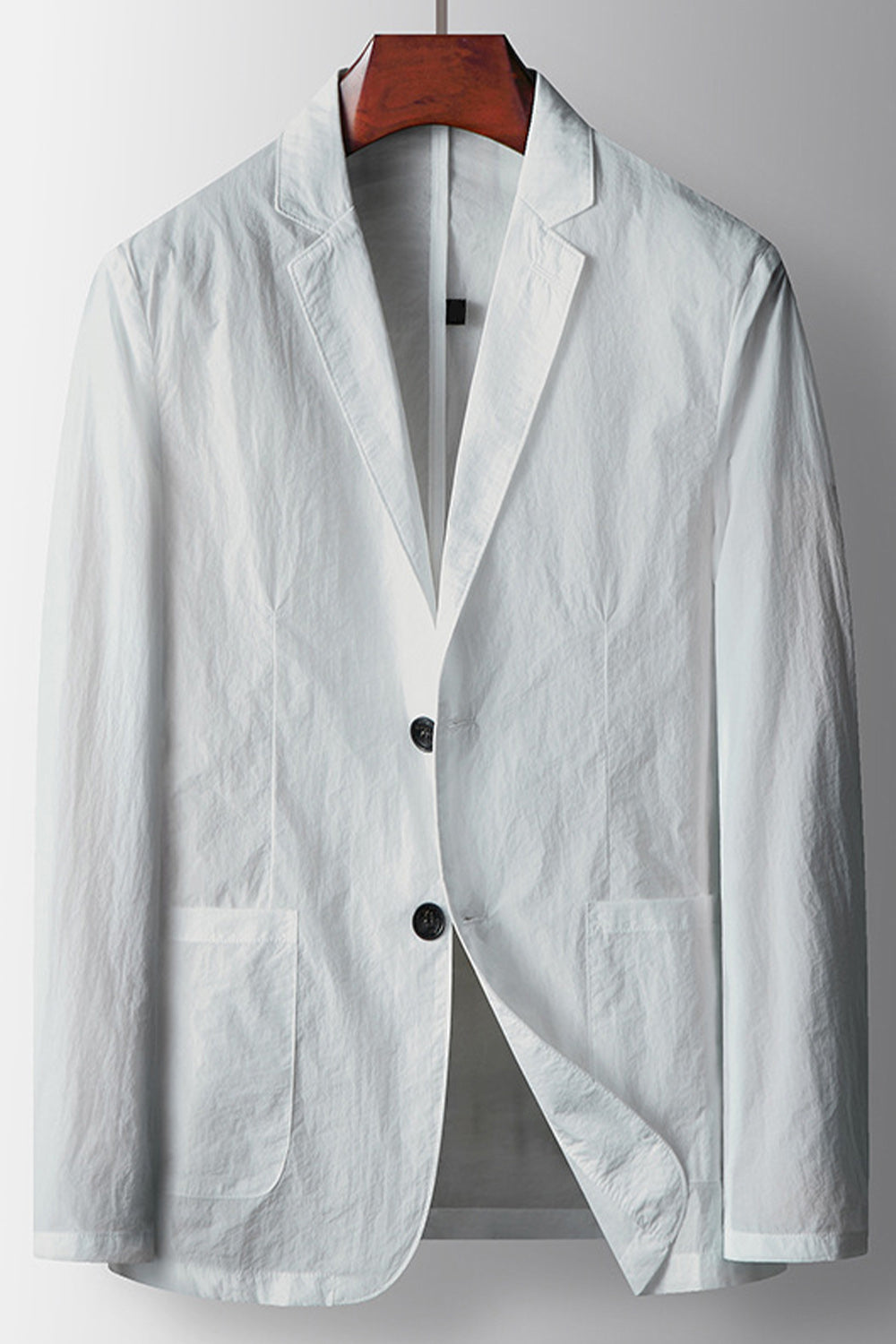 Sage Notched Lapel Single Breasted Men's Blazer