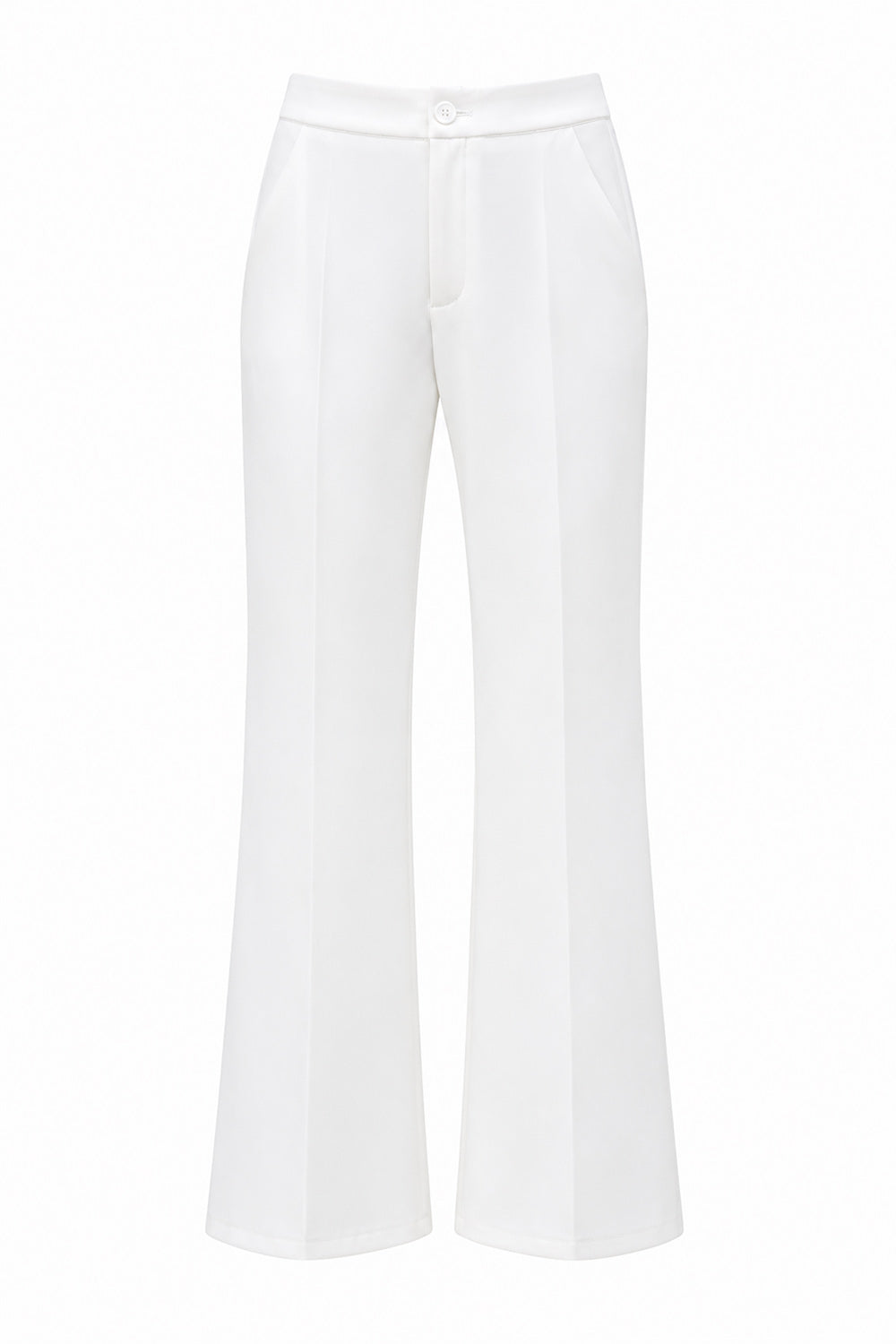 Ensemble tailleur femme 2 pièces blanc sans bretelles double boutonnage coupe ajustée