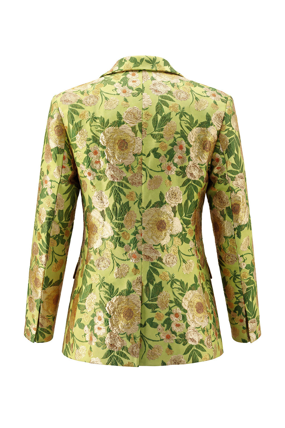 Blue Floral 2 Piece Notch Lapel One Button Women Suits