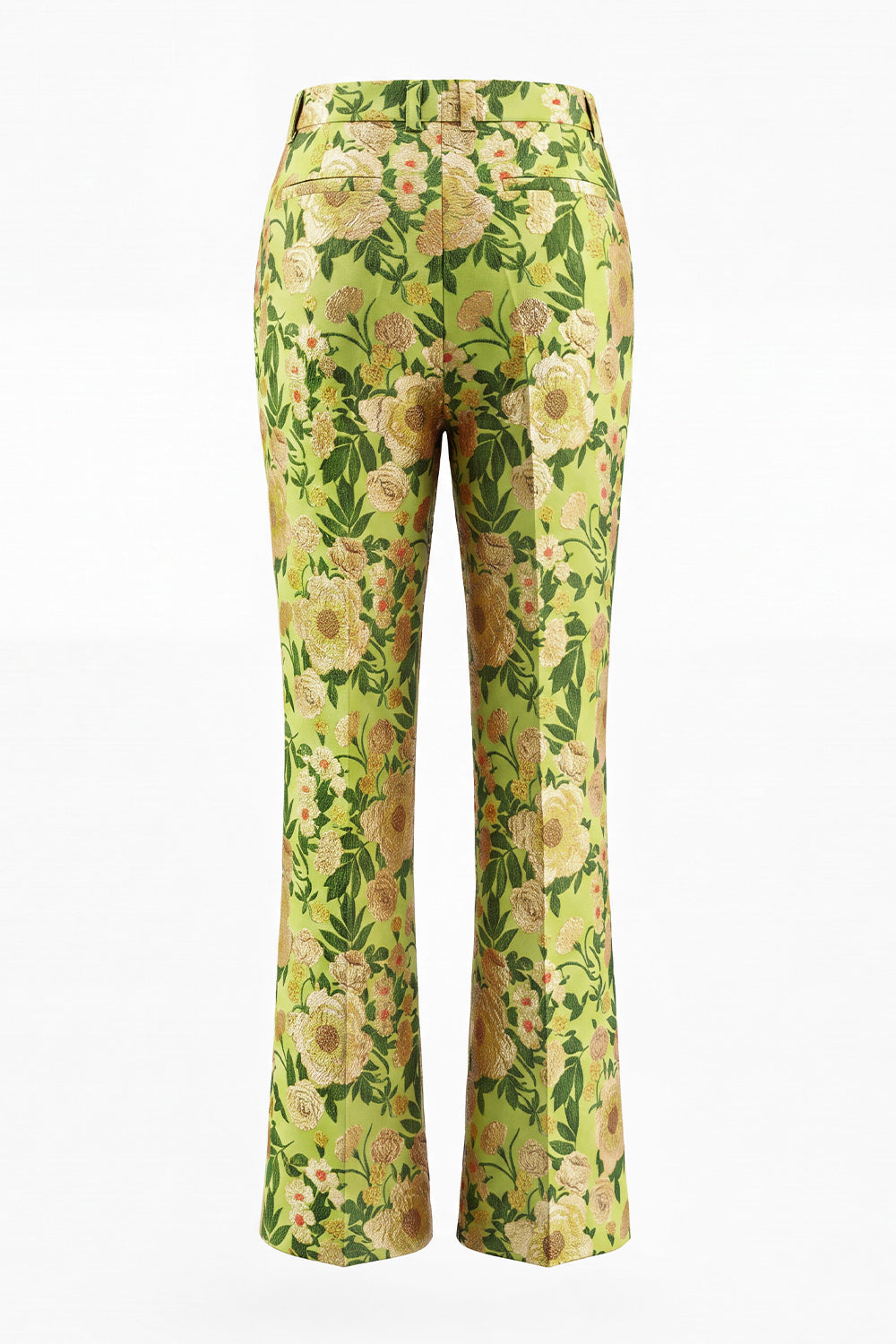 Blue Floral 2 Piece Notch Lapel One Button Women Suits