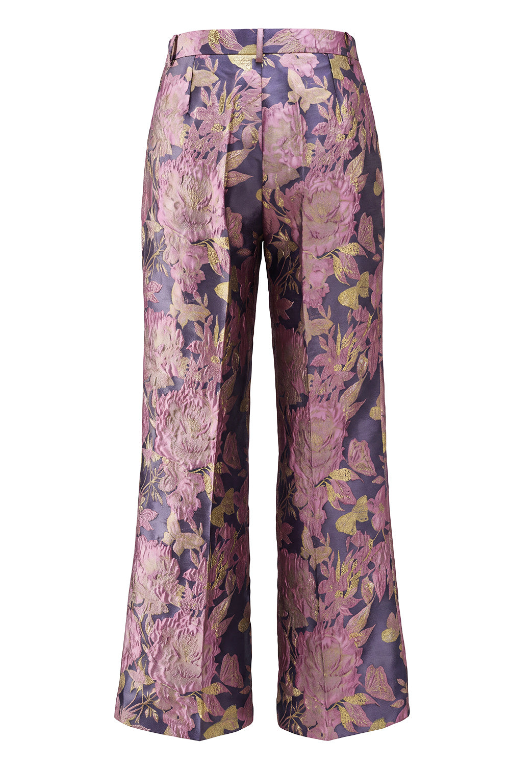 Ensemble 2 pièces pour femme, col en V, motif floral bleu marine et rose, avec ceinture