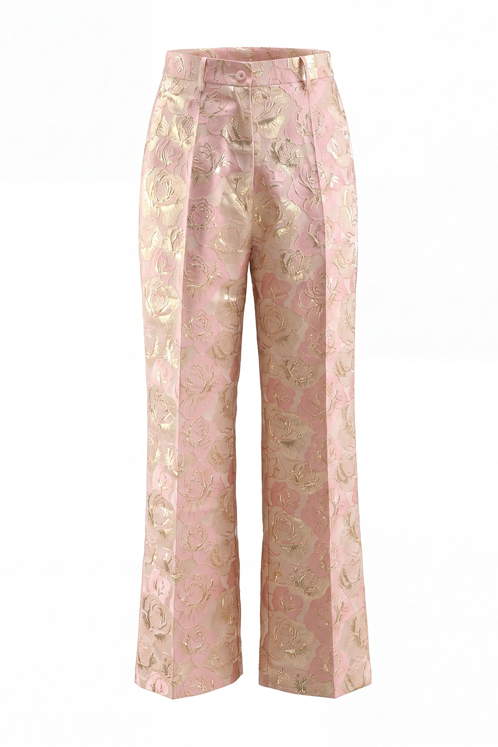 Ensemble deux pièces bleu à revers châle, floral et croisé pour femme avec poches