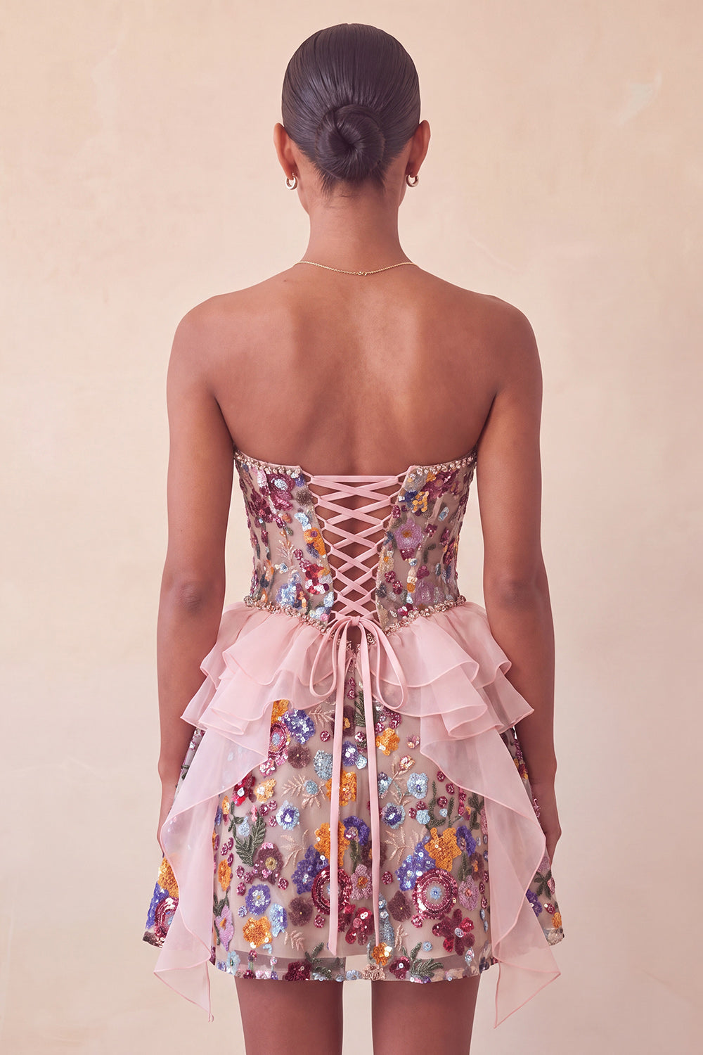 Sage Green Sweetheart Corset A-Line Short Homecoming Dress with Sequins