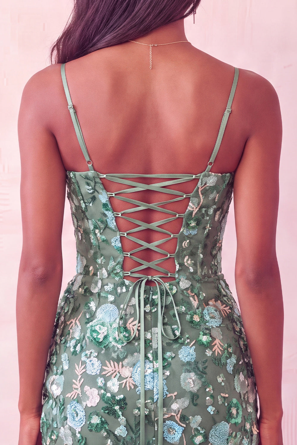 Pink Corset Bodycon Ruched Short Homecoming Dress with Sequins