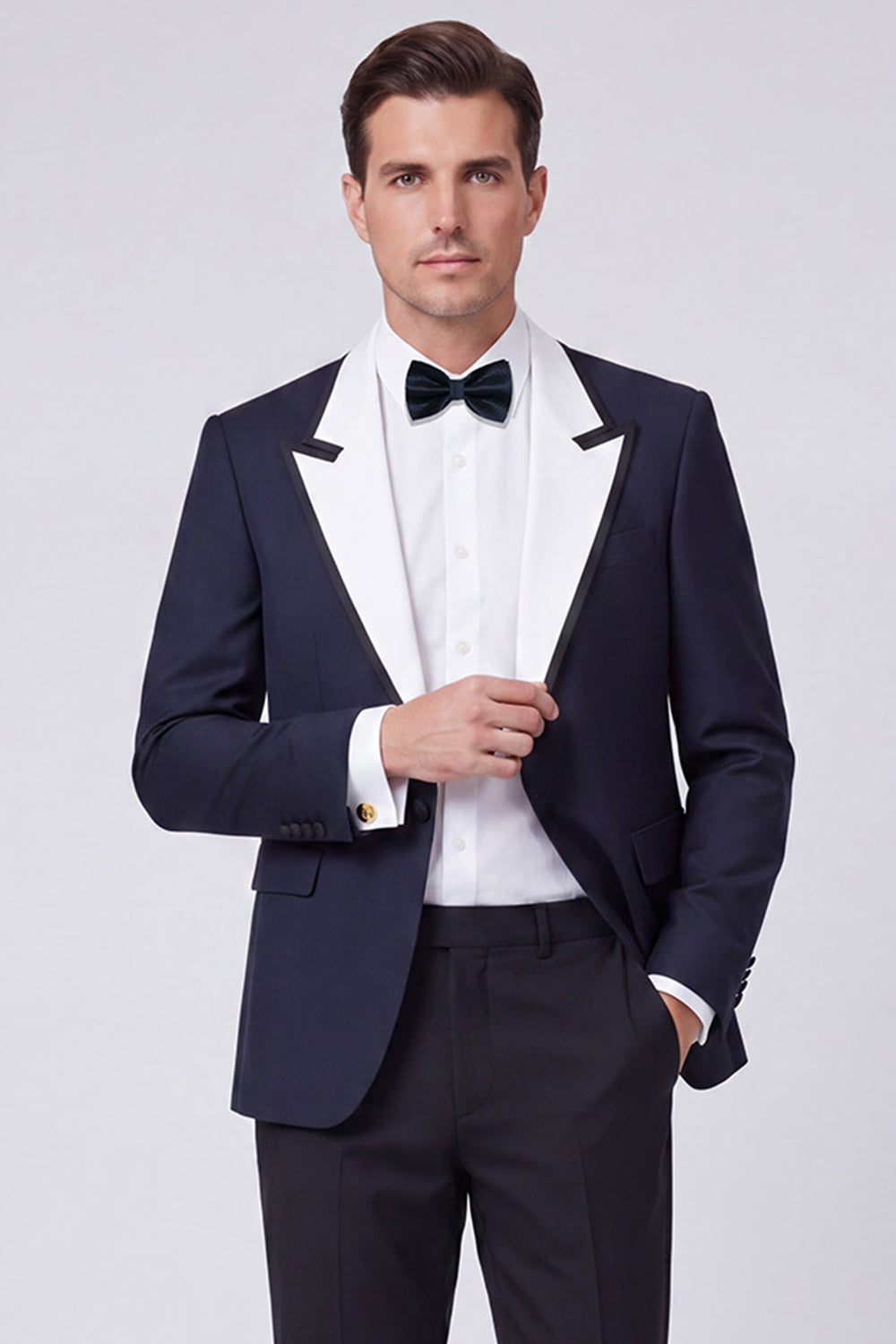 Peak Lapel Red 2-Piece One-Button Men's Prom Suits