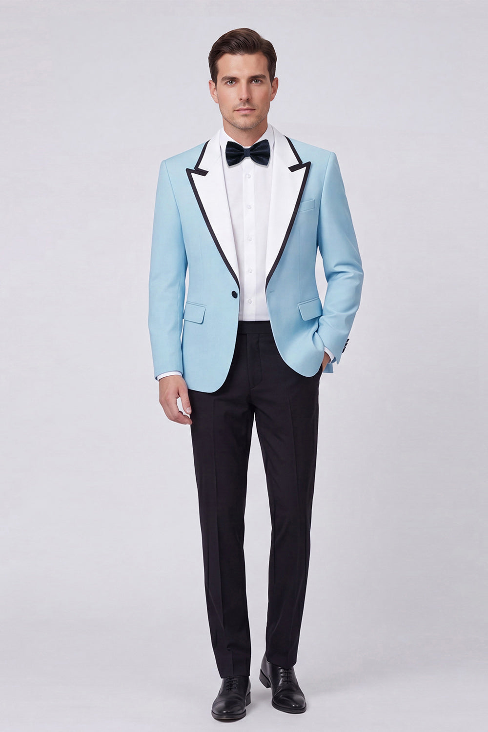 Peak Lapel Red 2-Piece One-Button Men's Prom Suits