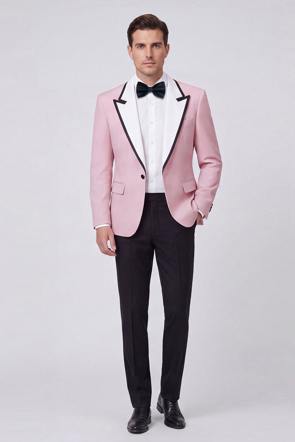 Peak Lapel Red 2-Piece One-Button Men's Prom Suits