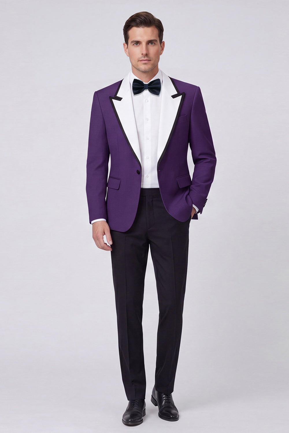 Peak Lapel Red 2-Piece One-Button Men's Prom Suits