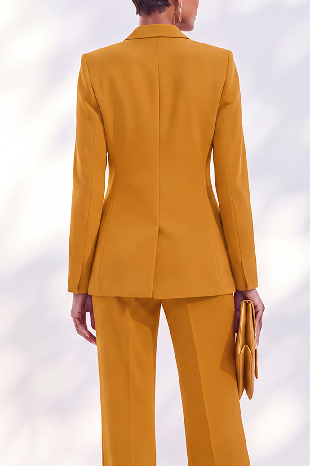 Vintage Acacia Fitted Notched Lapel Long Sleeve Women's Suits