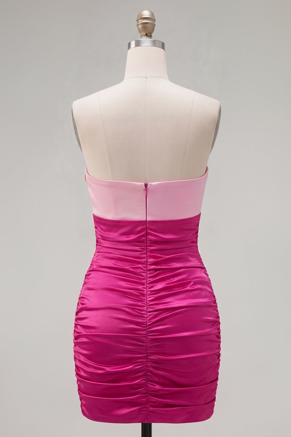Red Orange Sweetheart Ruched Keyhole Bodycon Short Homecoming Dress