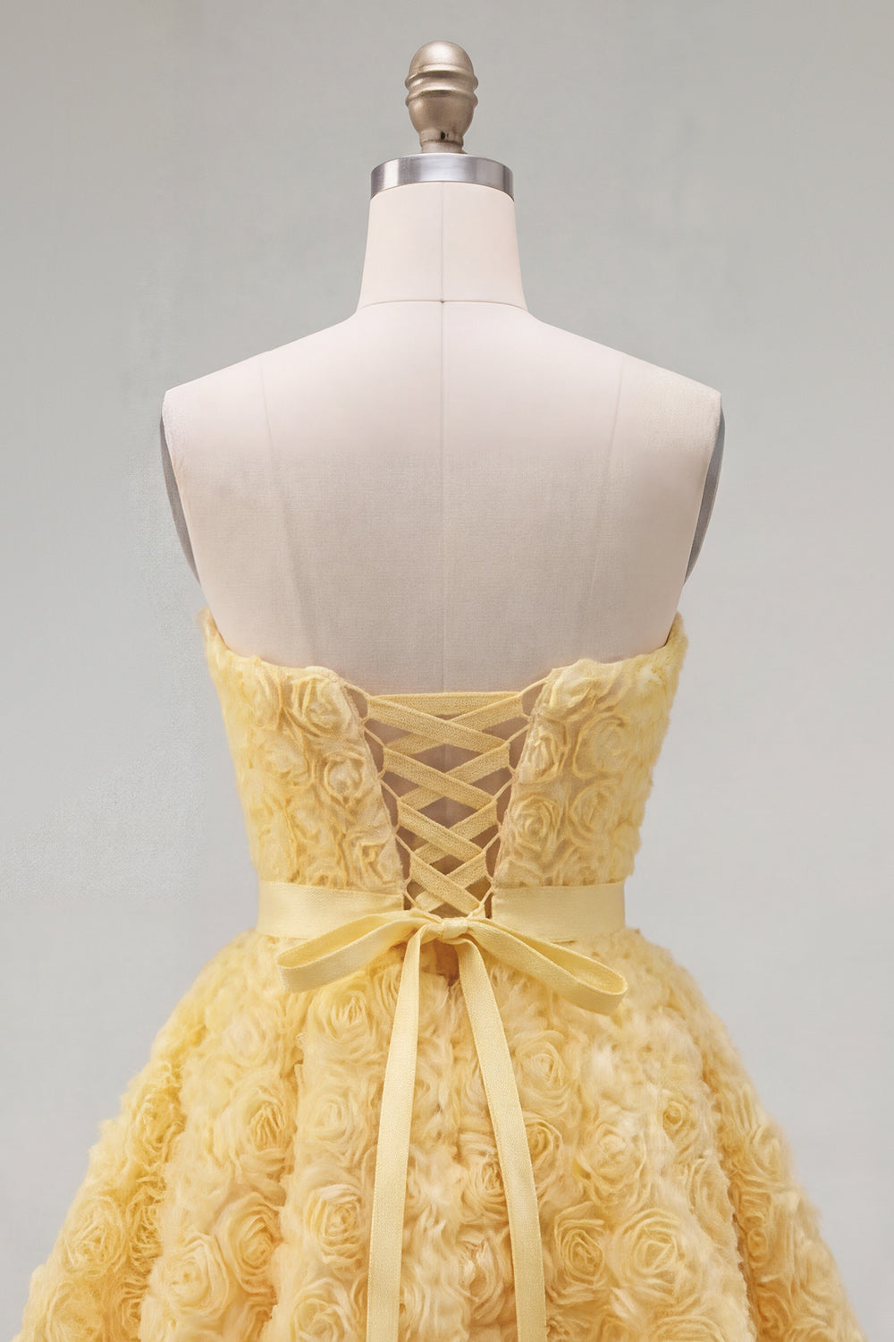 Sweetheart Pink A-Line 3D Floral Short Homecoming Dress with Lace Up Back