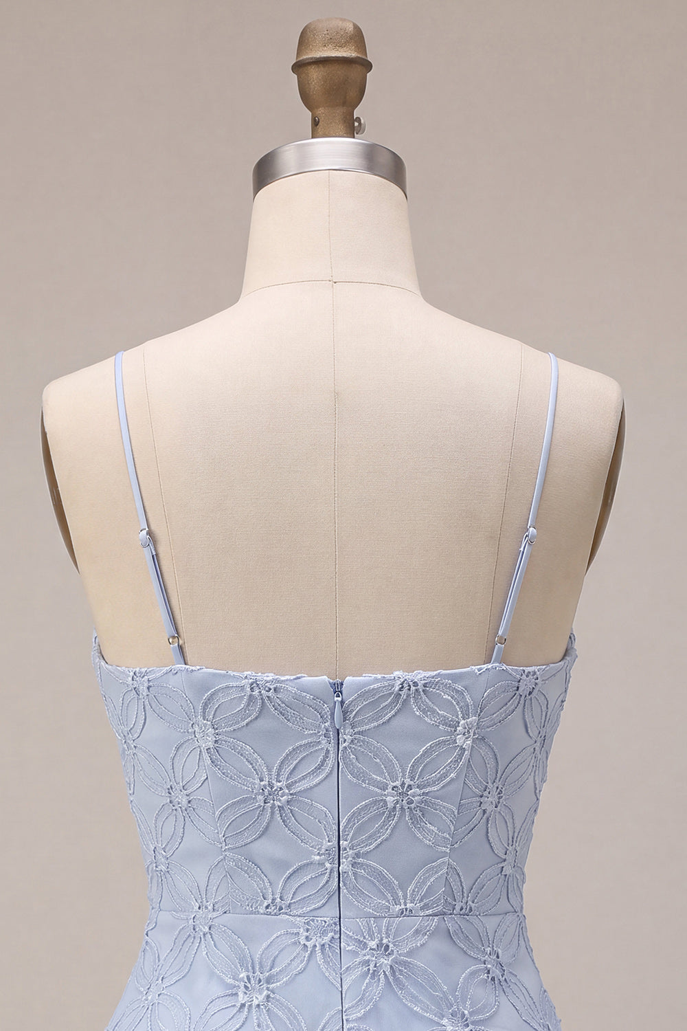 Blue Bodycon Ruffled Spaghetti Straps Short Homecoming Dress
