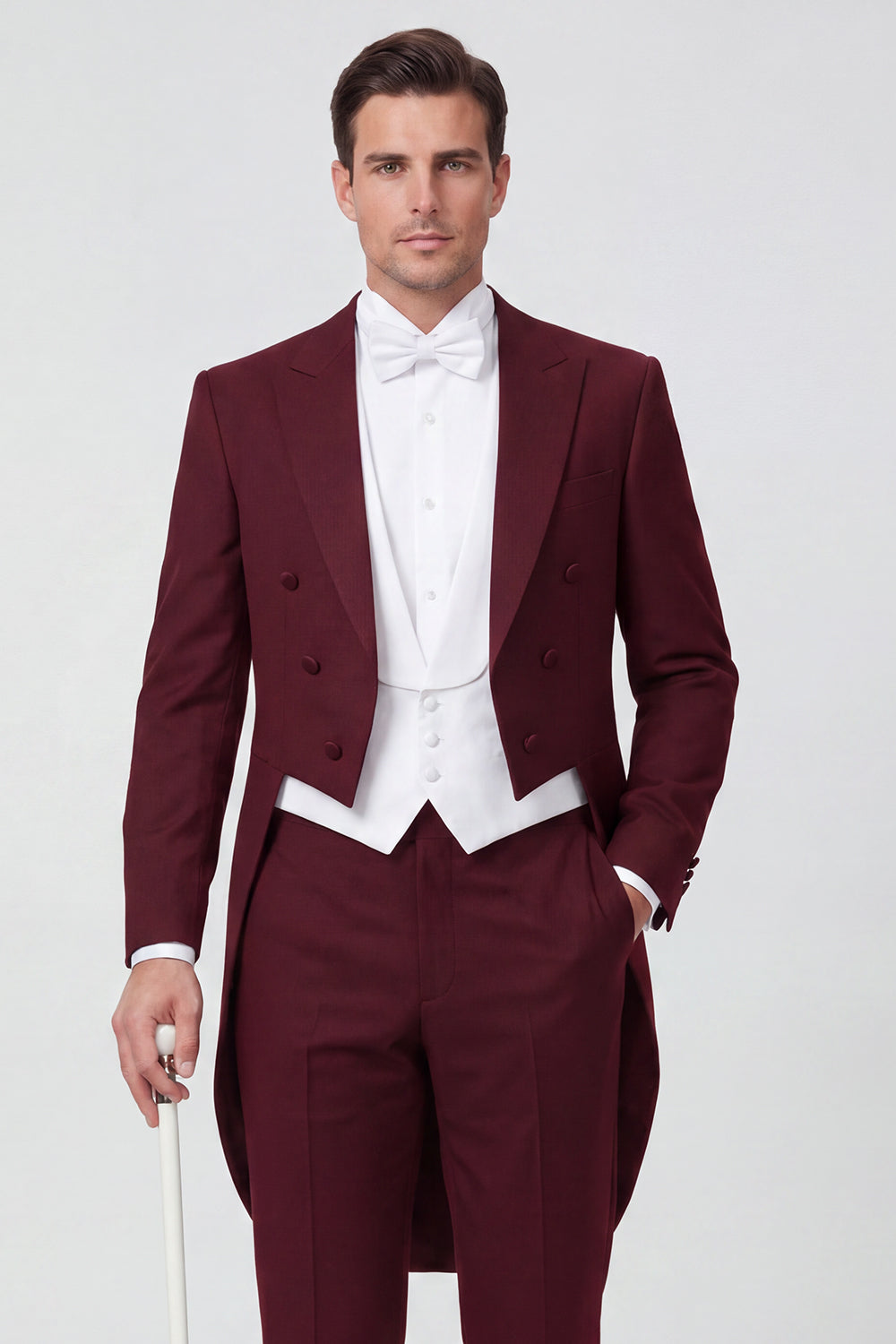 Black Peak Lapel 3 Piece Single Breasted Men's Prom Suits