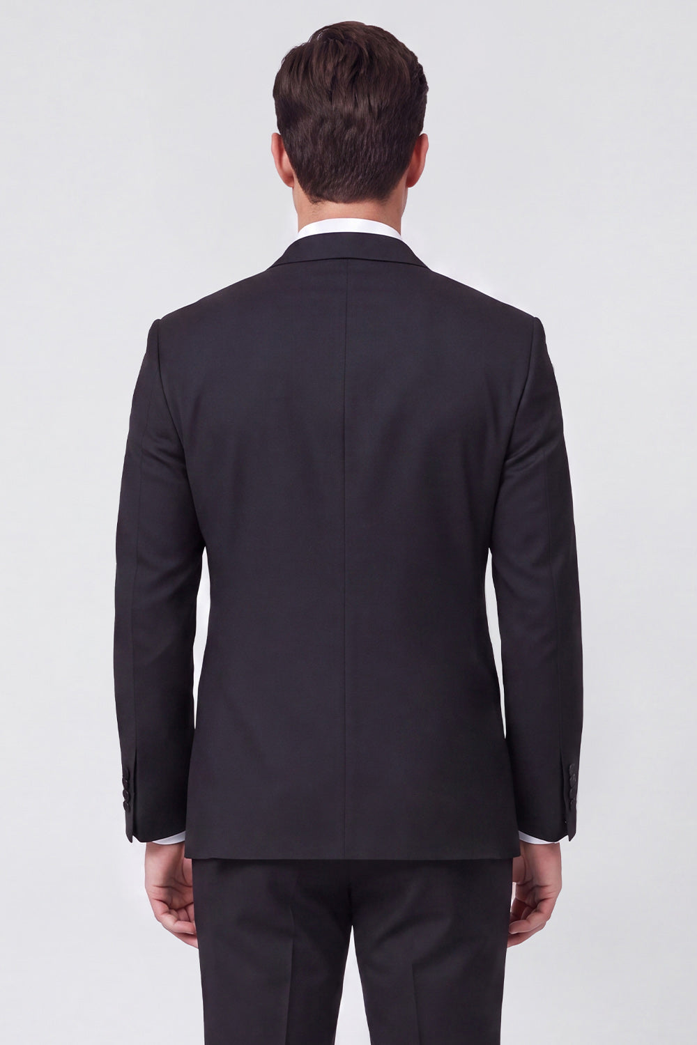 3 Piece Black Shawl Lapel One Button Men's Prom Suits with Beading