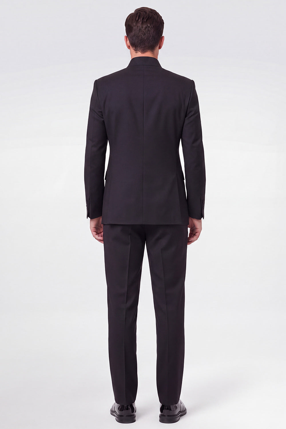 Black 2 Piece Double Breasted Men's Prom Suits